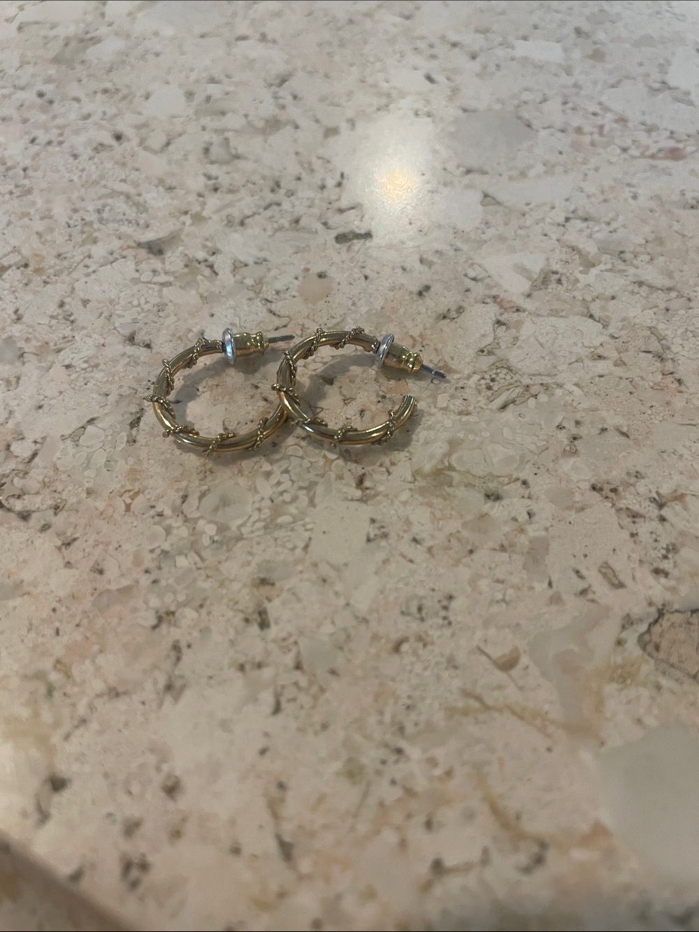 Gold-Tone Twisted Hoop Earrings - Women Jewelry